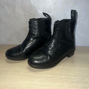 Saxon Syntovia Kids Riding Boots Black Size 12